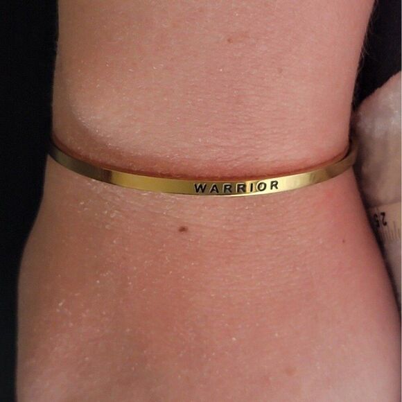 Gold Mantraband Warrior Bracelet - Picture 1 of 4